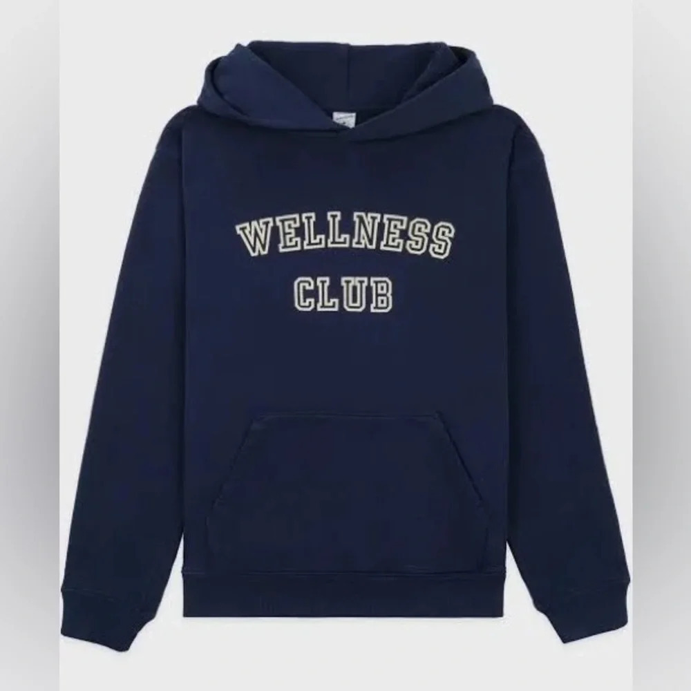 NWT Sporty & Health Navy Wellness Club Flocked Hoodie Size Large - Picture 4 of 15